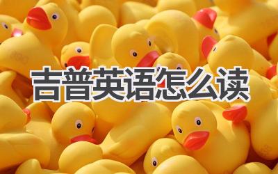吉普英语怎么读-580学习网