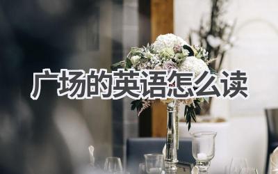 广场的英语怎么读-580学习网