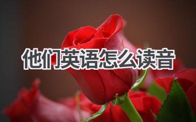 他们英语怎么读音-580学习网